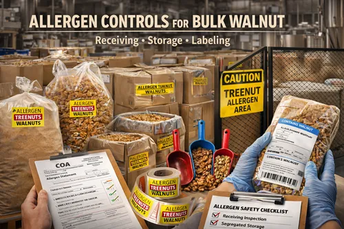 Allergen Controls for Bulk Walnut Programs: Receiving, Storage, and Labeling - Walnut Industrial Applications — Atlas Nut Supply