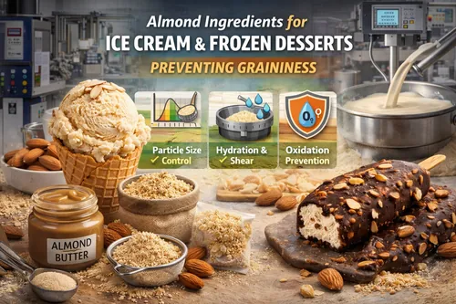 Almond Ingredients for Ice Cream and Frozen Desserts: Preventing Graininess - Almond Industrial Applications — Atlas Nut Supply