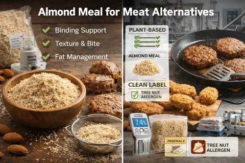 Almond Meal for Meat Alternatives: Binding, Texture, and Label Considerations - Almond Industrial Applications — Atlas Nut Supply