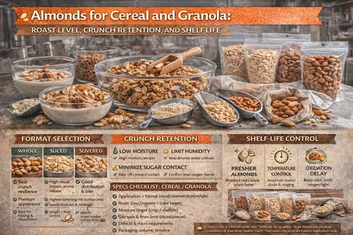 Almonds for Cereal and Granola: Roast Level, Crunch Retention, and Shelf Life - Almond Industrial Applications — Atlas Nut Supply
