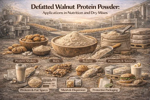 Defatted Walnut Protein Powder: Applications in Nutrition and Dry Mixes - Walnut Industrial Applications — Atlas Nut Supply