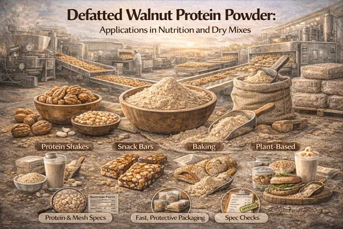 Defatted Walnut Protein Powder: Applications in Nutrition and Dry Mixes - Walnut Industrial Applications — Atlas Nut Supply