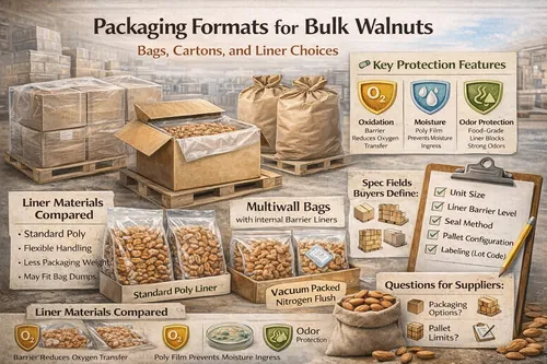 Packaging Formats for Bulk Walnuts: Bags, Cartons, and Liner Choices - Walnut Industrial Applications — Atlas Nut Supply