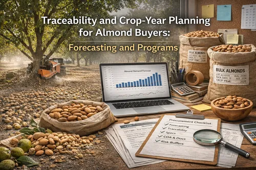 Traceability and Crop-Year Planning for Almond Buyers: Forecasting and Programs - California Almond Crop & Harvest — Atlas Nut Supply