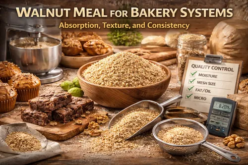 Walnut Meal for Bakery Systems: Absorption, Texture, and Consistency - Walnut Industrial Applications — Atlas Nut Supply