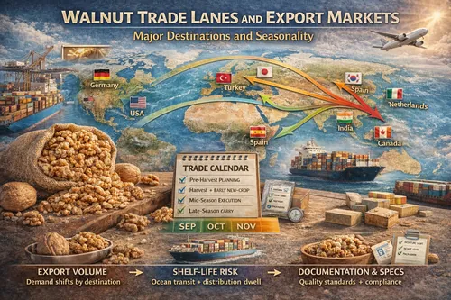 Walnut Trade Lanes and Export Markets: Major Destinations and Seasonality - Global Almond & Walnut Market — Atlas Nut Supply