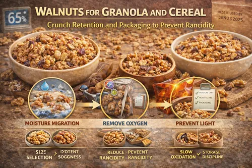Walnuts for Granola and Cereal: Crunch Retention and Packaging to Prevent Rancidity - Walnut Industrial Applications — Atlas Nut Supply