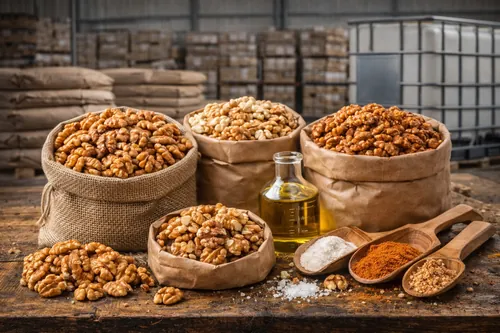 Bulk Oil roasted walnuts supplier — Atlas Nut Supply